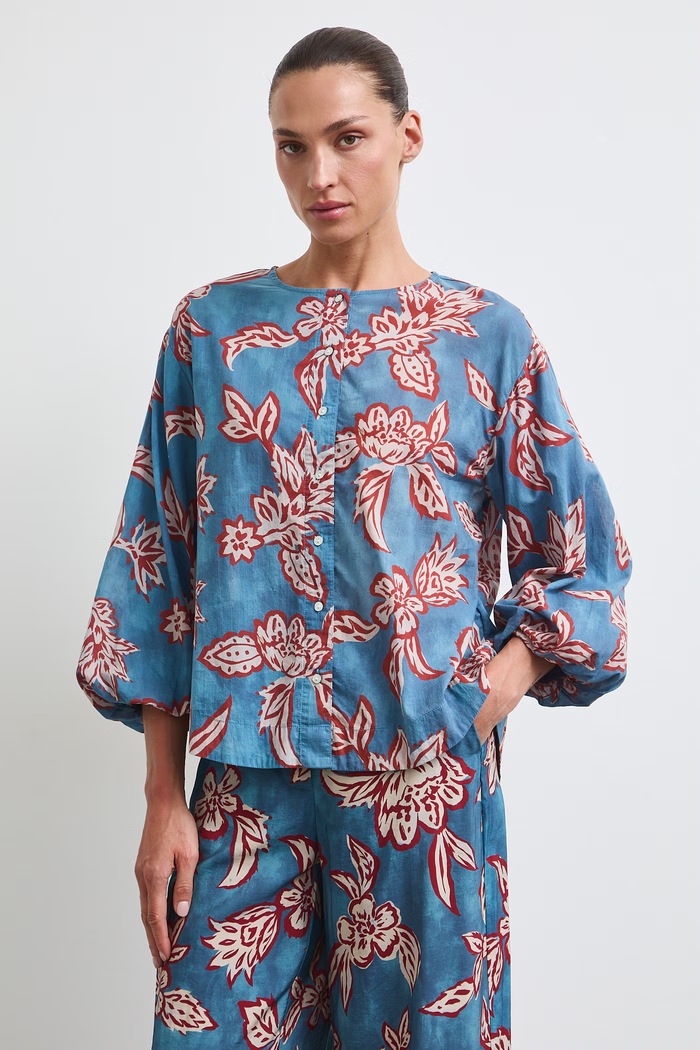 Medicine bluzka damska bawełniana RW26-BDD010 niebieski RW26