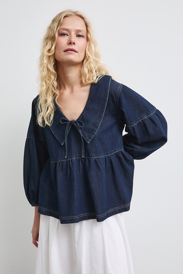 Medicine bluzka damska jeansowa RW26-BDD102 granatowy RW26