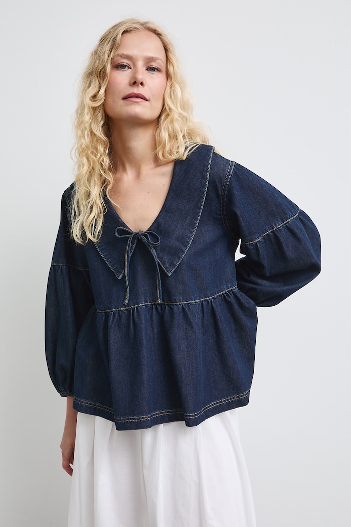 Medicine bluzka damska jeansowa RW26-BDD102 granatowy RW26