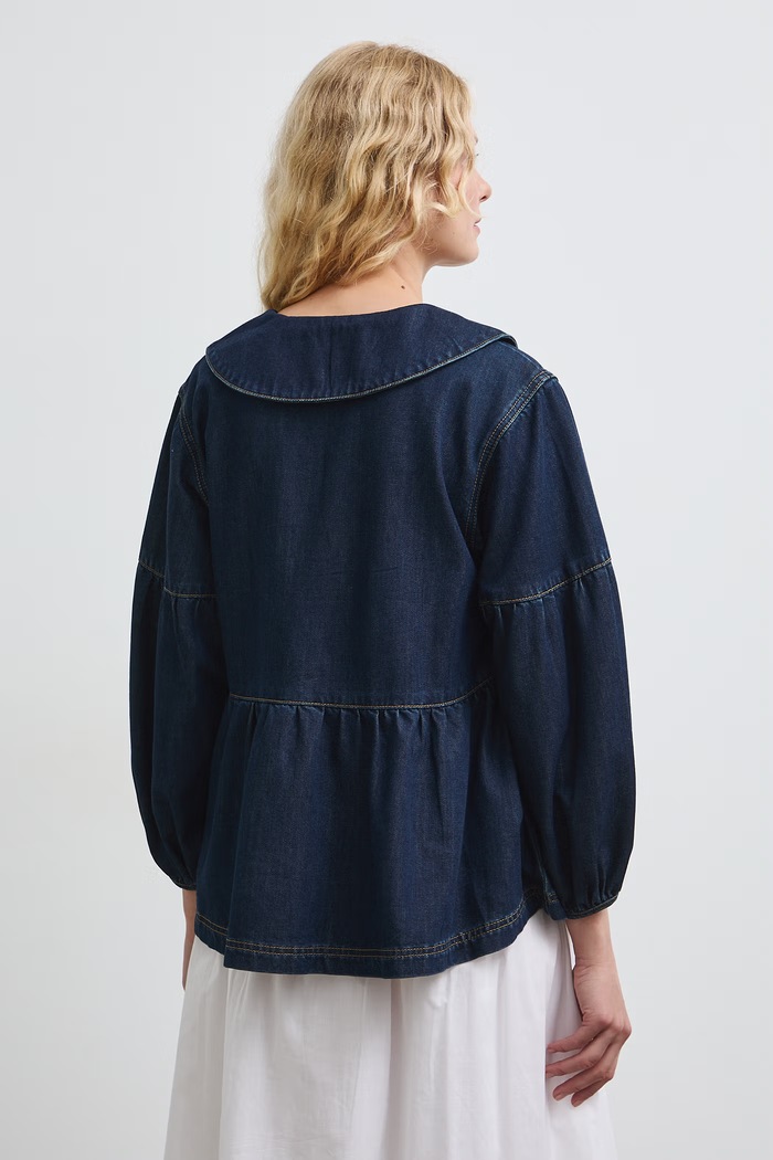 Odzież Medicine bluzka damska jeansowa RW26-BDD102 granatowy