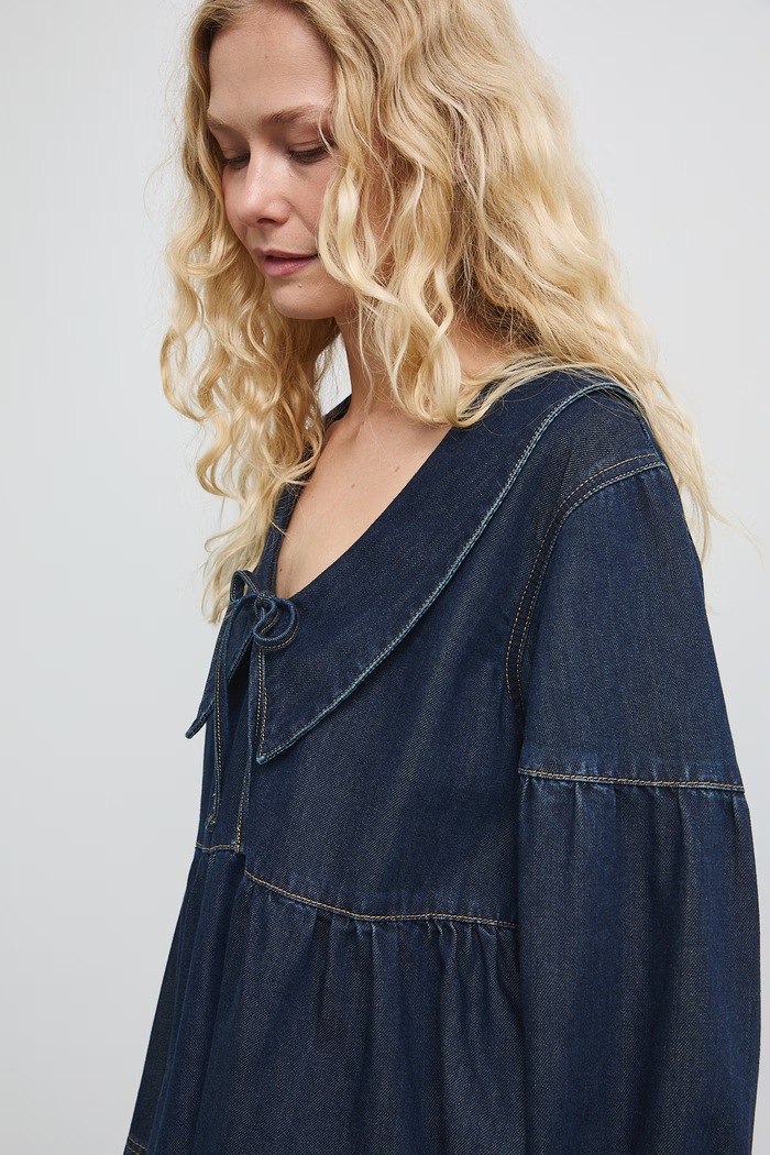 Medicine bluzka damska jeansowa granatowy RW26-BDD102