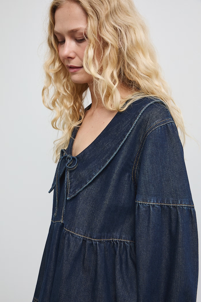 Medicine bluzka damska jeansowa granatowy RW26-BDD102