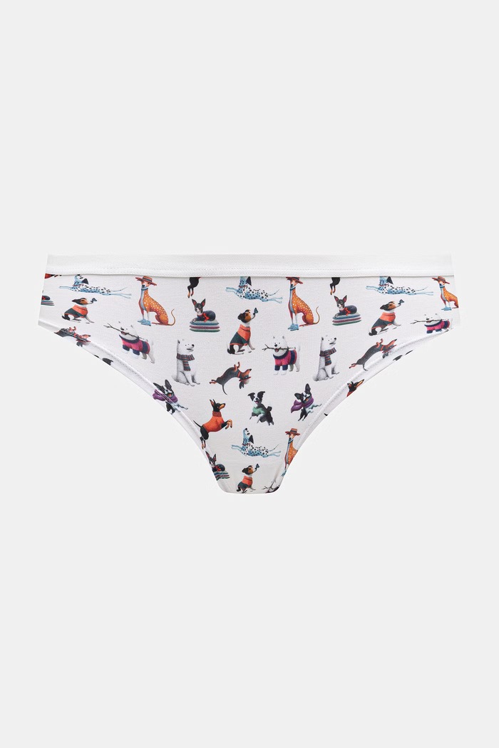 Figi damskie bawełniane z elastanem z motywem zwierzęcym 2-pack RW26-BID308 multicolor RW26