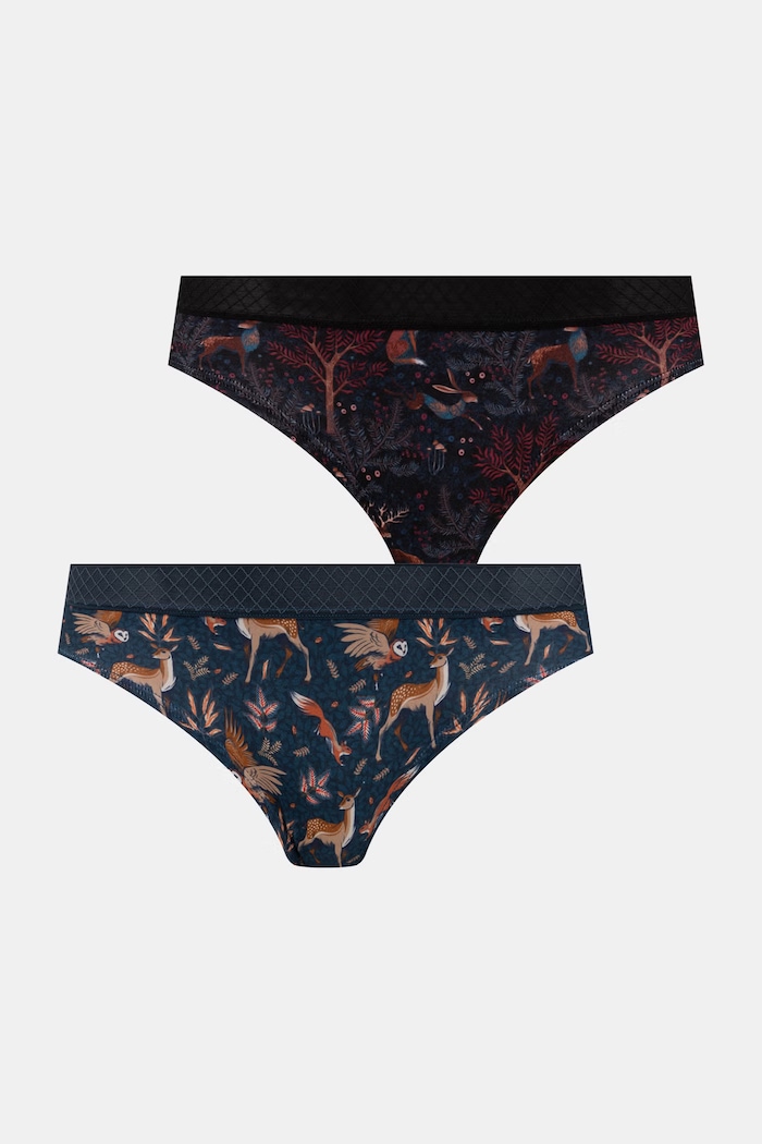 Medicine Figi damskie bawełniane z elastanem 2-pack multicolor RW26-BID504
