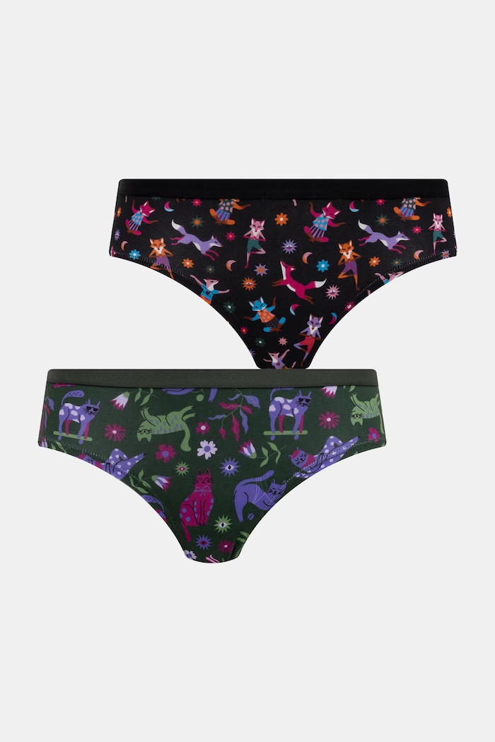 Medicine Figi damskie bawełniane z elastanem 2-pack RW26-BID807 multicolor RW26