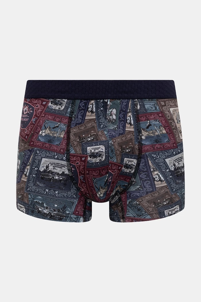 Bokserki dopasowane męskie bawełniane z elastanem 2-pack RW26-BIM303 multicolor RW26