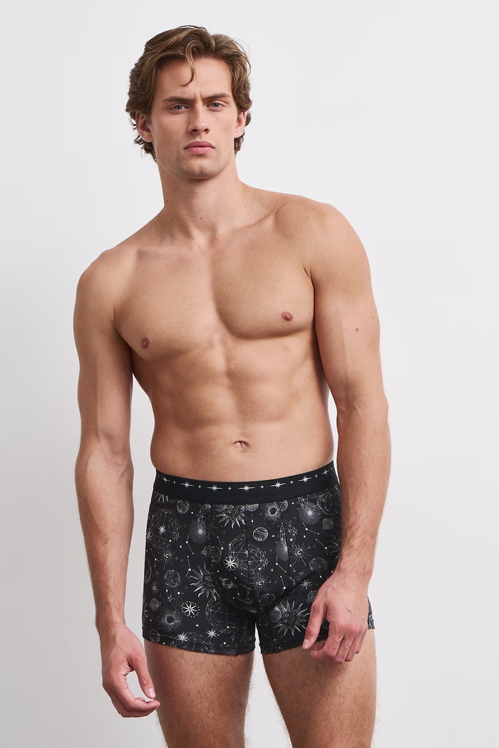 Medicine Boxer da uomo in cotone con elastan pacco da 2 multicolore RW26-BIM702
