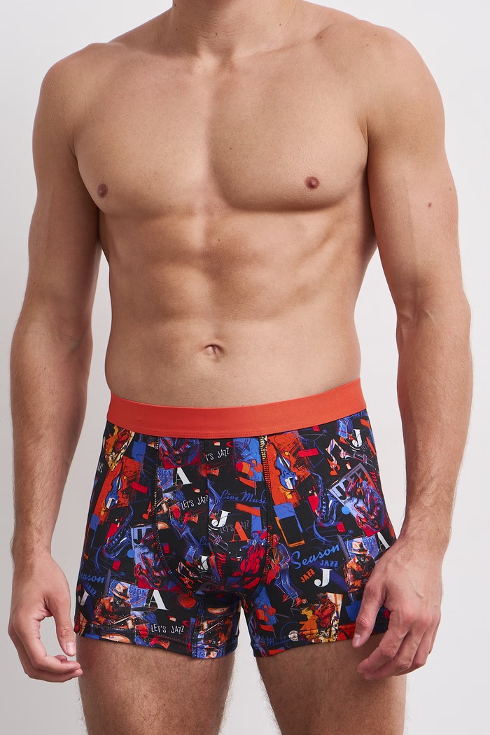 Medicine Boxer da uomo in cotone con elastan pacco da 2 RW26-BIM705