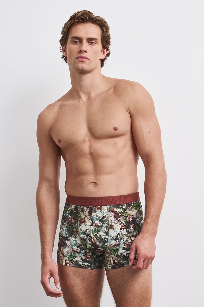 Medicine Boxer da uomo in cotone con elastan pacco da 2 multicolore RW26-BIM709