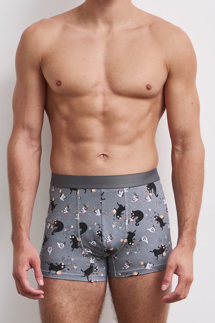 Medicine Boxer aderenti da uomo in cotone con elastan pacco da 2 RW26-BIM801