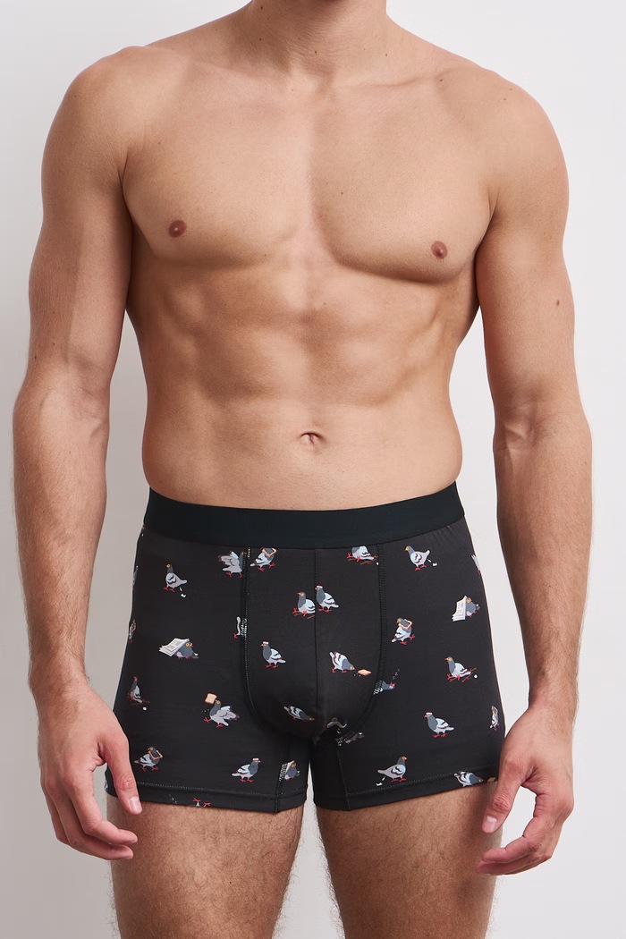 Medicine Boxer aderenti da uomo in cotone con elastan pacco da 2 RW26-BIM801