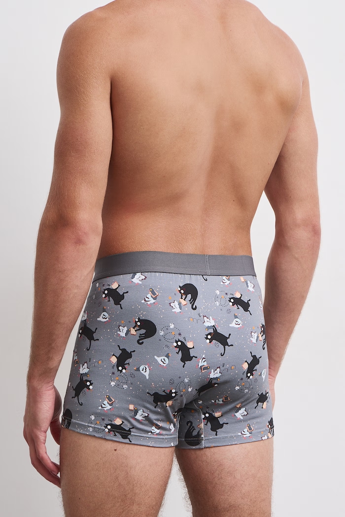 Medicine Boxer aderenti da uomo in cotone con elastan pacco da 2 RW26-BIM801