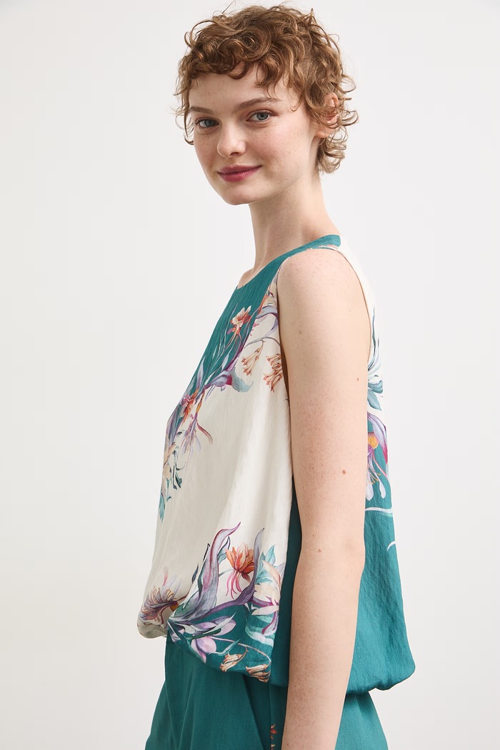 Medicine bluzka damska z wiskozą multicolor RW26-BKD203