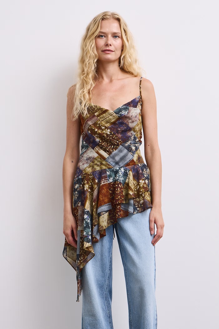 Medicine Bluzka asymetryczna damska multicolor RW26-BKD590