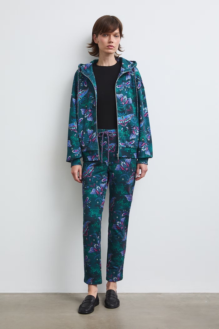 Bluza rozpinana z kapturem damska bawełniana RW26-BLD030 turkusowy RW26