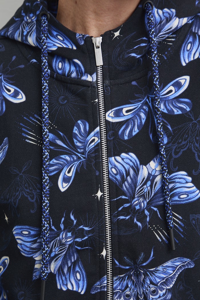Bluza rozpinana z kapturem damska bawełniana RW26-BLD030 czarny