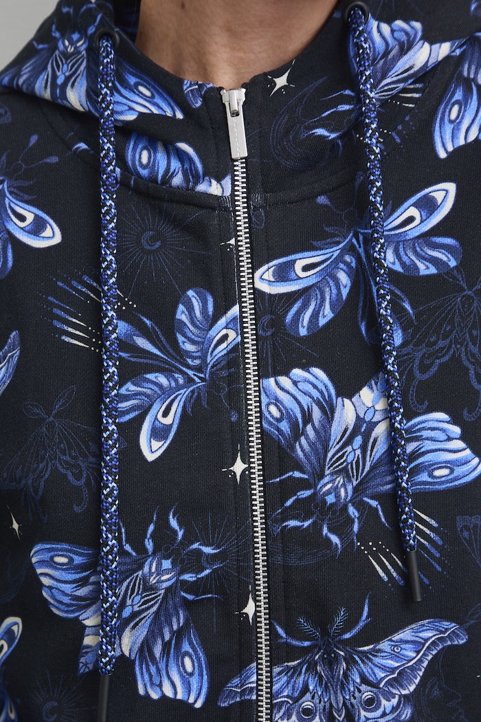 Bluza rozpinana z kapturem damska bawełniana RW26-BLD030 czarny