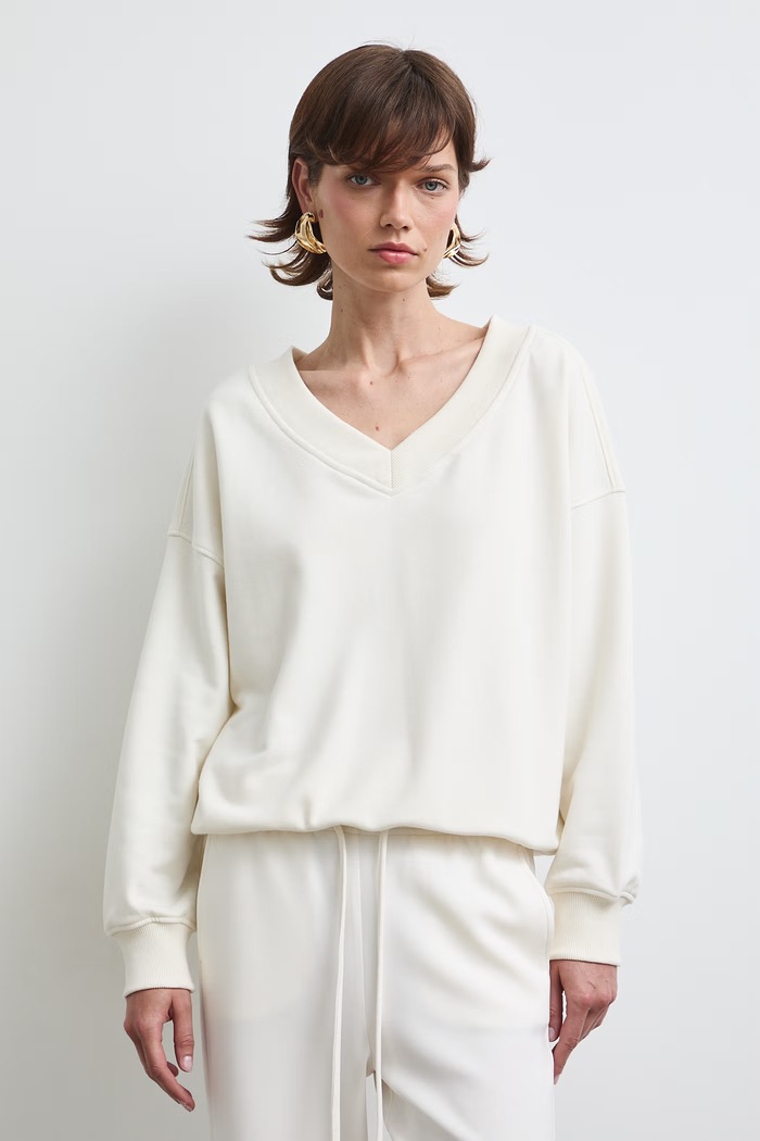 Bluza damska z bawełną gładka RW26-BLD032 beżowy RW26