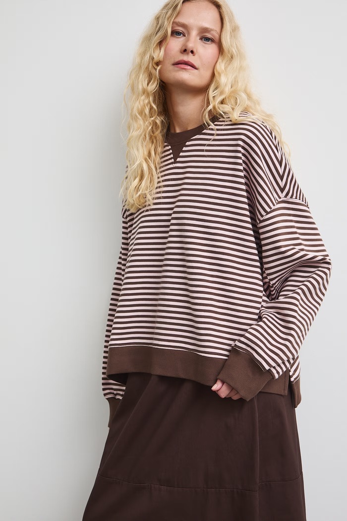 Medicine bluza damska bawełniana brązowy RW26-BLD100