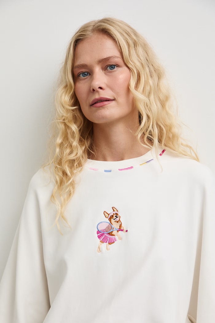 Bluza damska bawełniana z elastanem beżowy RW26-BLD102
