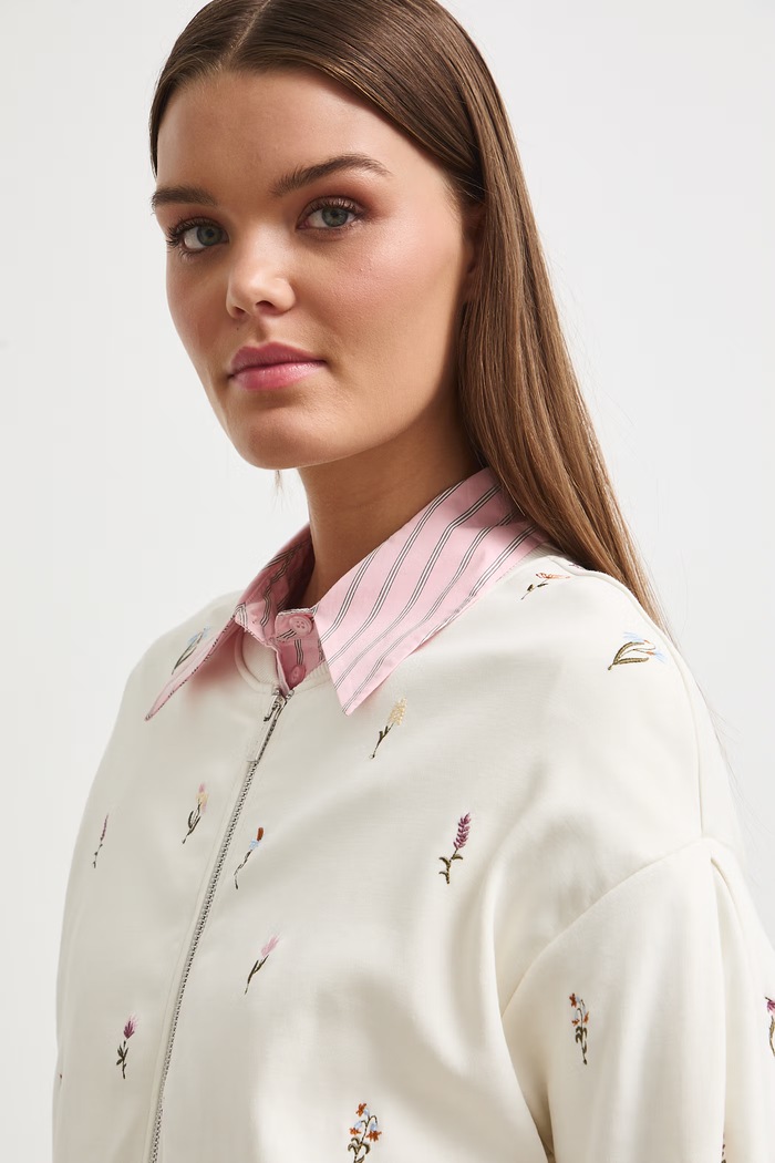 Medicine bluza rozpinana damska beżowy RW26-BLD200