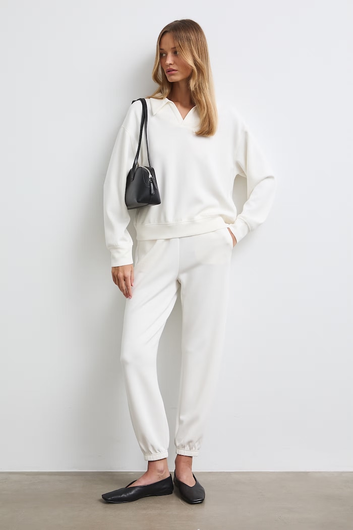 Bluza damska z modalem gładka RW26-BLD400 beżowy RW26