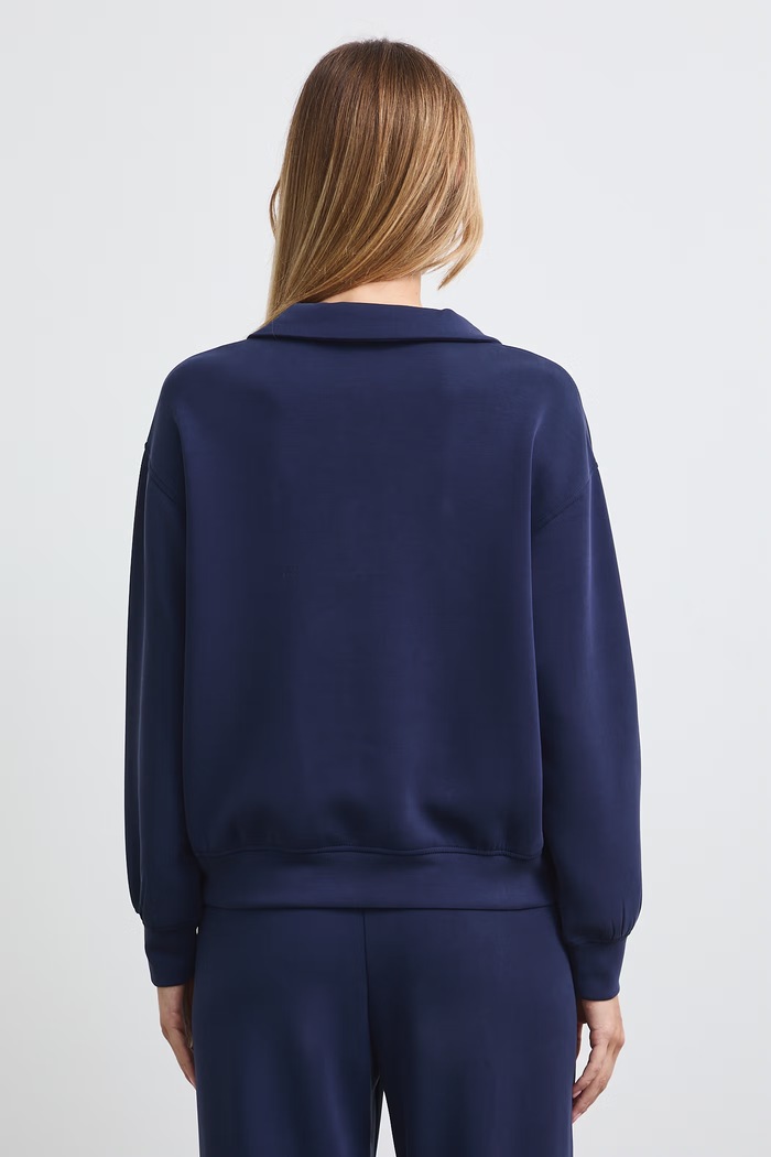 Odzież Bluza damska z modalem gładka RW26-BLD400 granatowy
