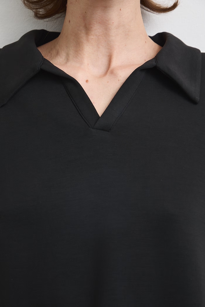 Bluza damska z modalem gładka RW26-BLD400 czarny