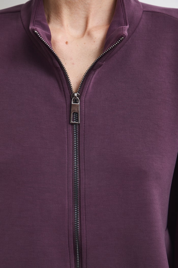 Bluza rozpinana damska z modalem gładka RW26-BLD401 fioletowy