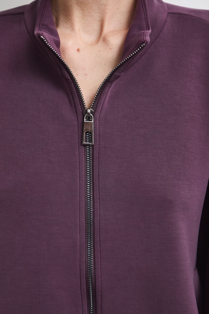 Bluza rozpinana damska z modalem gładka RW26-BLD401 fioletowy