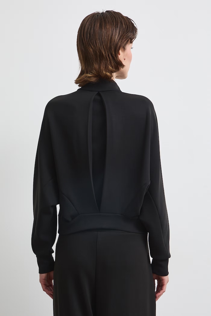 Odzież Bluza rozpinana damska z modalem gładka RW26-BLD401 czarny