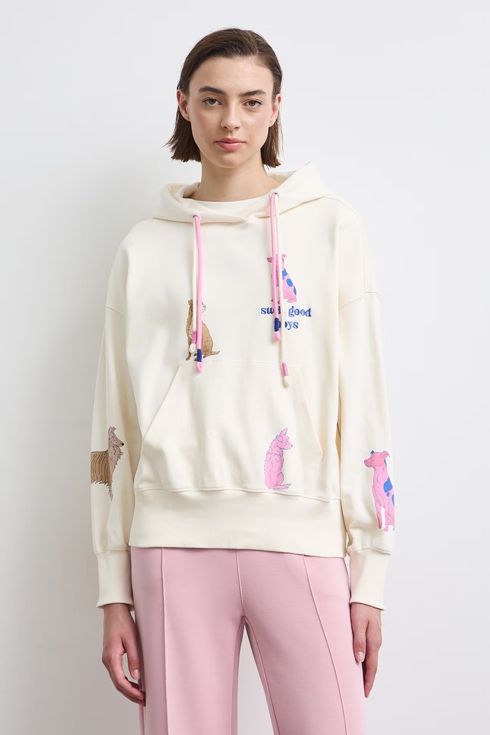 Bluza damska bawełniana z elastanem z kolekcji Adela Madej x Medicine RW26-BLD403 beżowy RW26