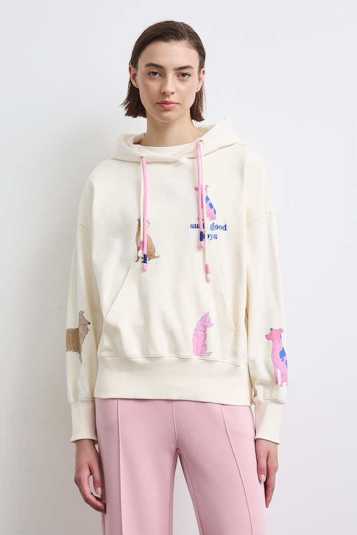 Bluza damska bawełniana z elastanem z kolekcji Adela Madej x Medicine RW26-BLD403 beżowy RW26