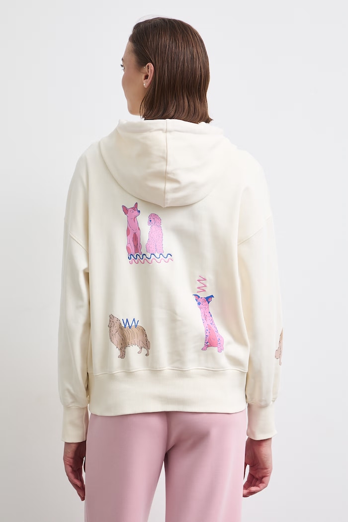 Bluza damska bawełniana z elastanem z kolekcji Adela Madej x Medicine RW26-BLD403 beżowy