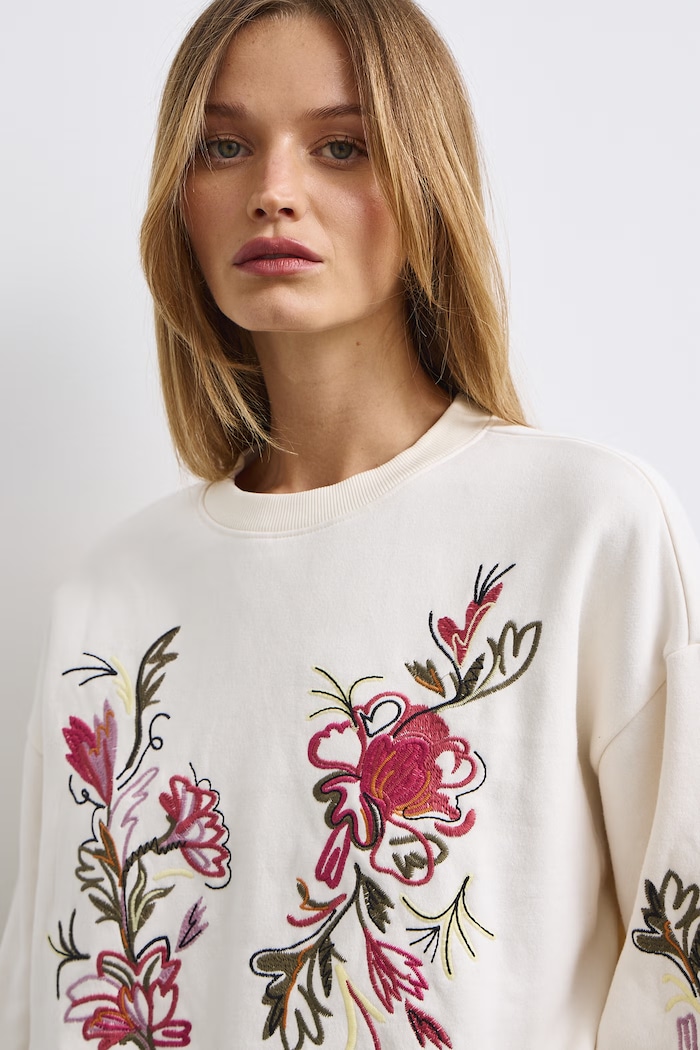 Bluza damska z bawełną Medicine beżowy RW26-BLD501