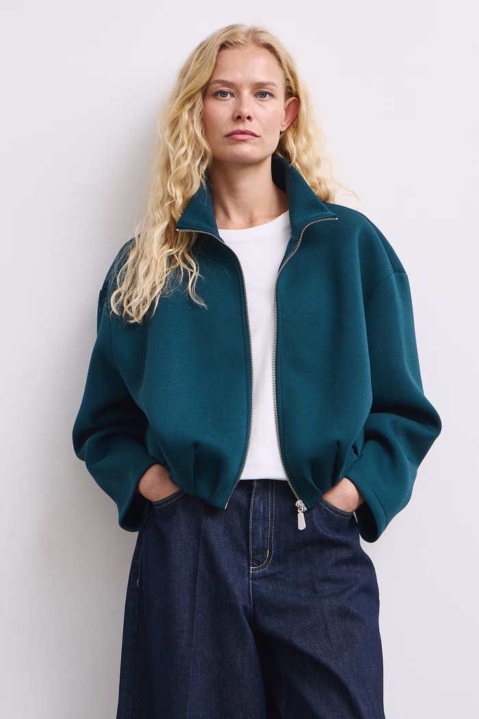 Bluza rozpinana damska gładka turkusowy RW26-BLD503