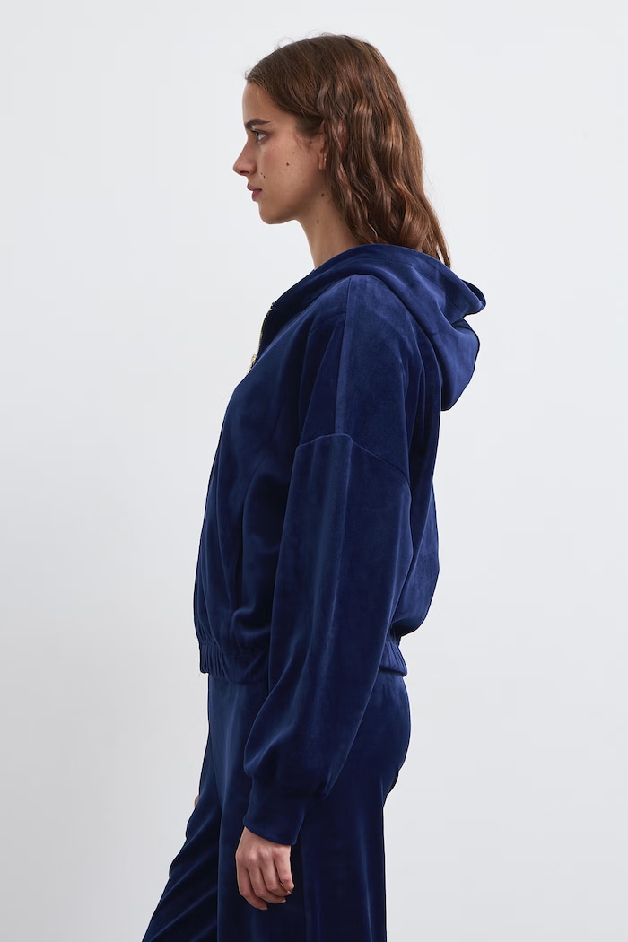 Medicine Bluza rozpinana z kapturem damska RW26-BLD802 granatowy RW26