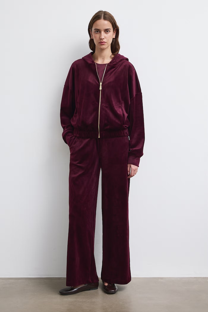 Bluza rozpinana z kapturem damska Medicine bordowy RW26-BLD802