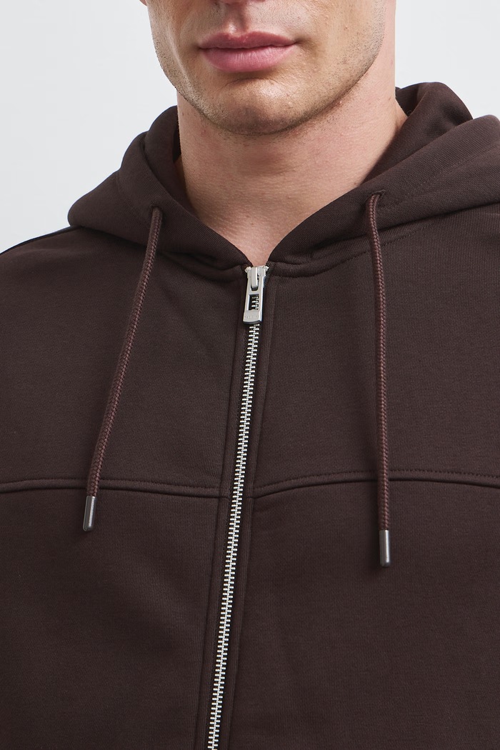 Bluza rozpinana z kapturem męska z bawełną Medicine RW26-BLM071 brązowy