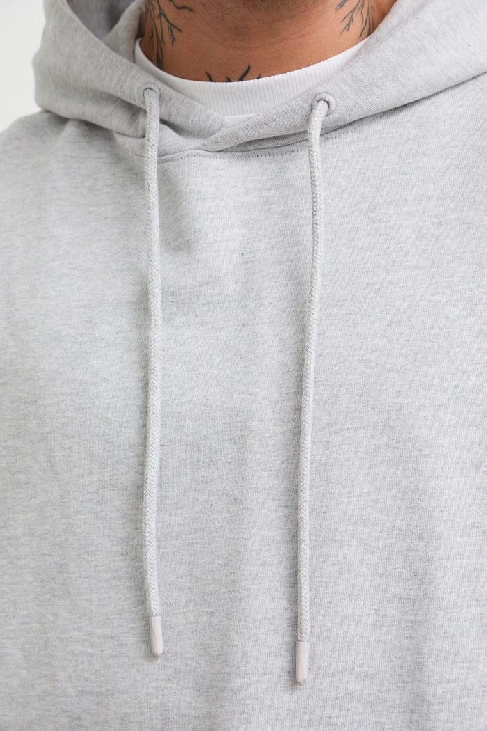 Bluza z kapturem męska z bawełną RW26-BLM100 szary