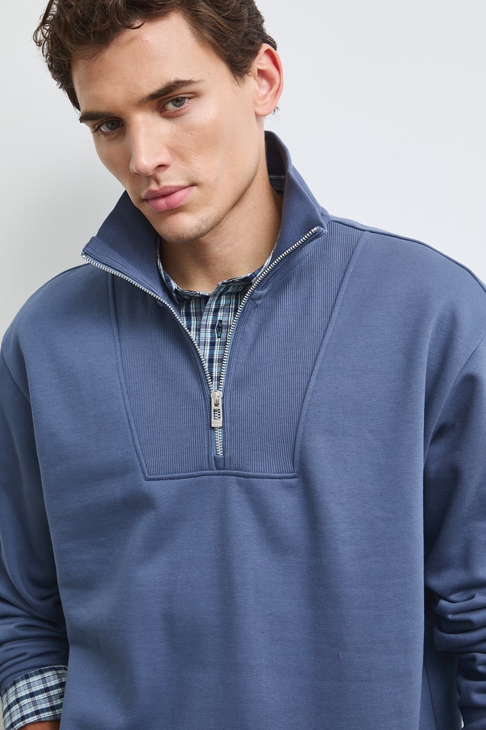 Bluza męska z bawełną Medicine RW26-BLM500 niebieski