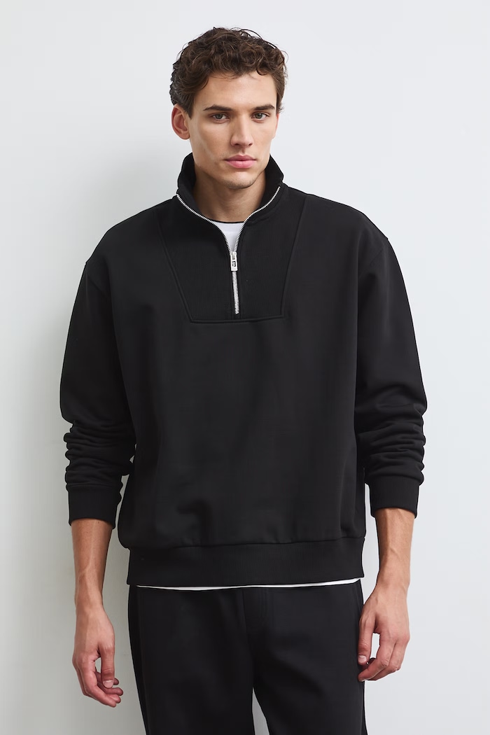 Medicine Bluza męska z bawełną czarny RW26-BLM500