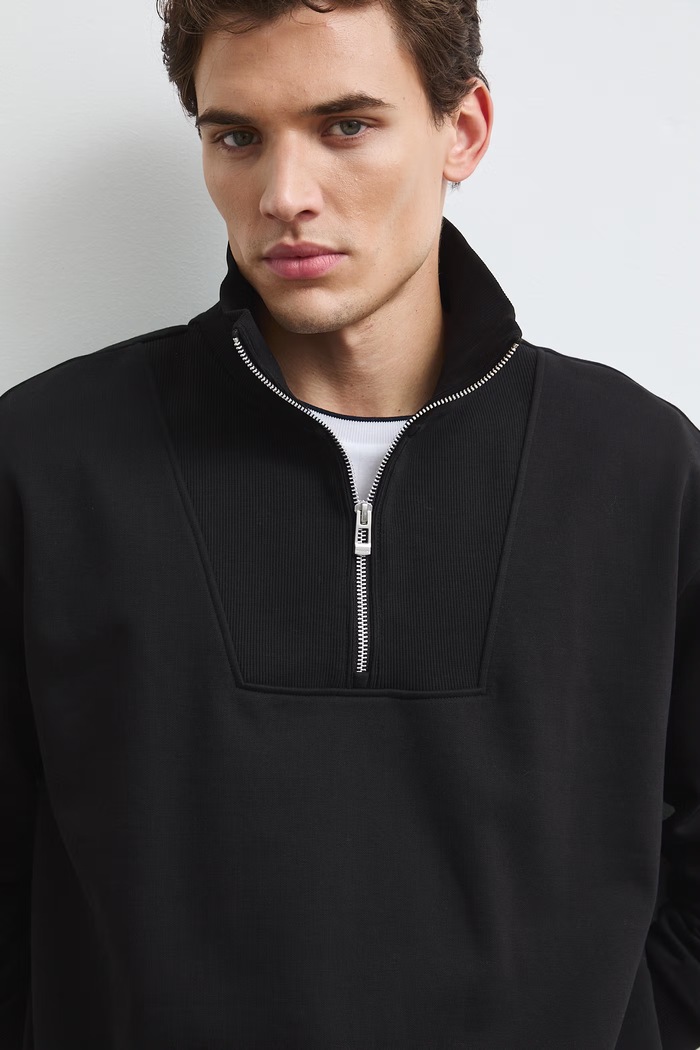 Bluza męska z bawełną Medicine RW26-BLM500 czarny