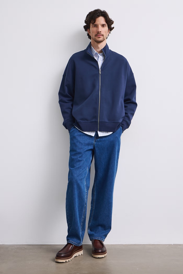 Medicine Bluza męska z bawełną RW26-BLM602 granatowy RW26