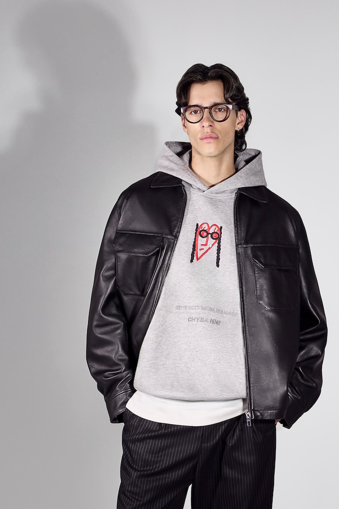 Medicine Bluza z kapturem męska szary RW26-BLM651