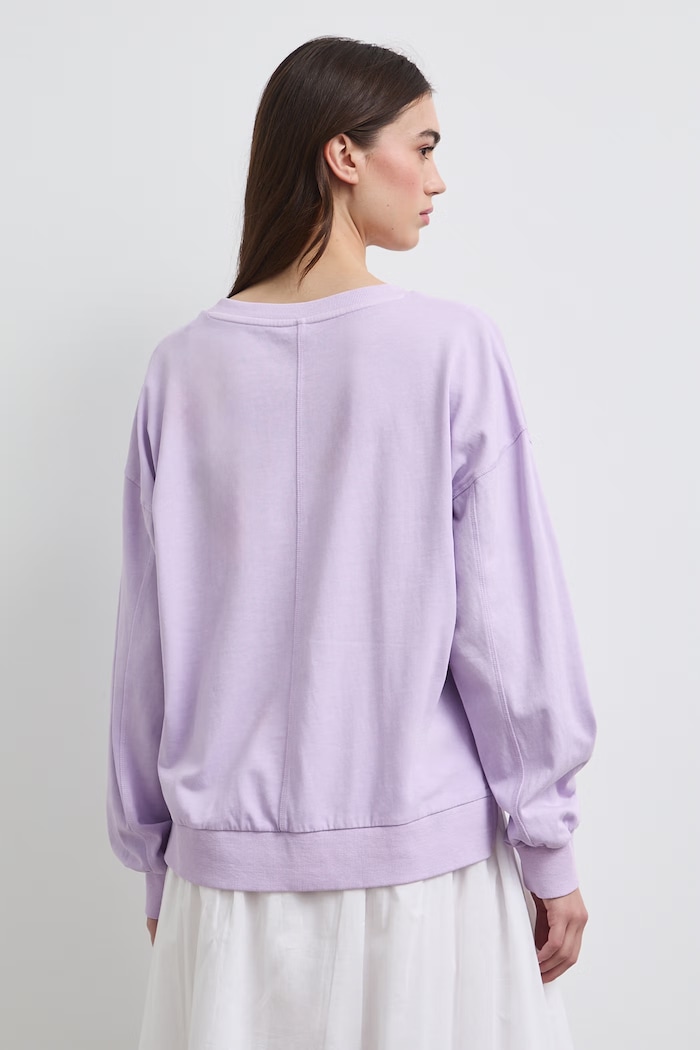 Odzież Medicine longsleeve damski bawełniany RW26-BUD010 fioletowy