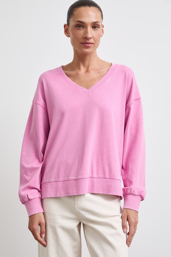 Medicine longsleeve damski bawełniany różowy RW26-BUD010