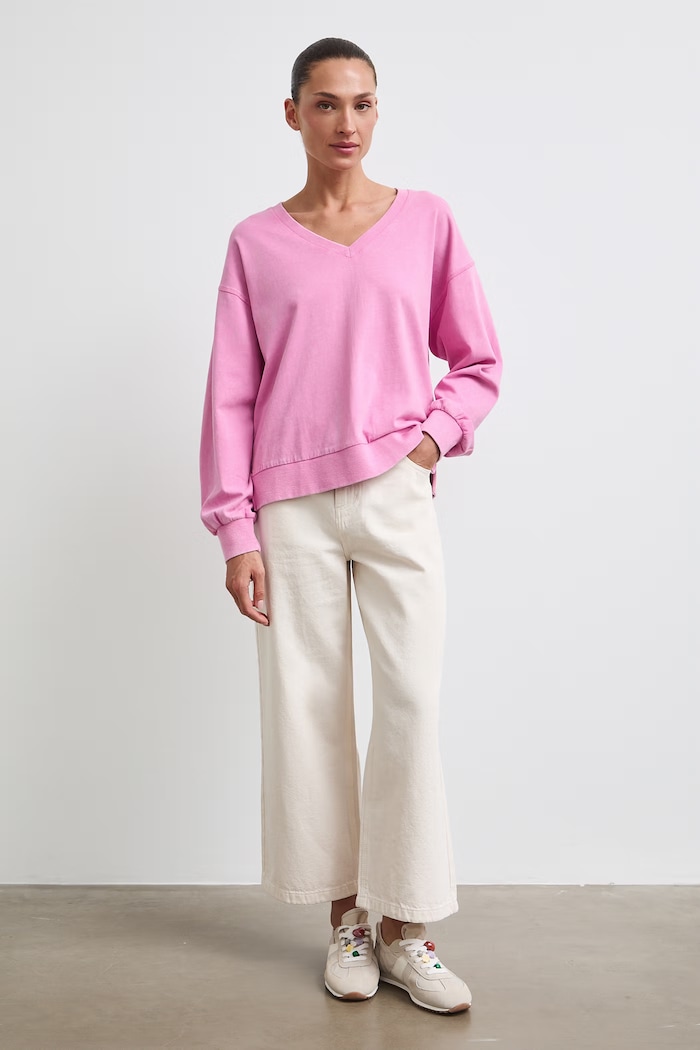 Medicine longsleeve damski bawełniany RW26-BUD010 różowy RW26