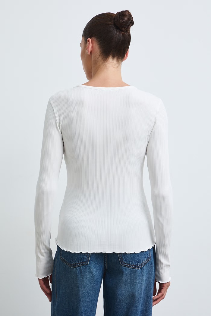 Odzież Longsleeve damski bawełniany z elastanem gładki RW26-BUD031 beżowy