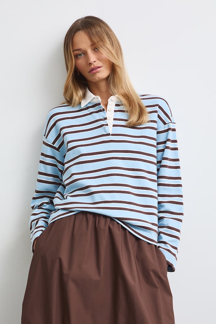 Medicine Longsleeve damski bawełniany RW26-BUD400 niebieski RW26